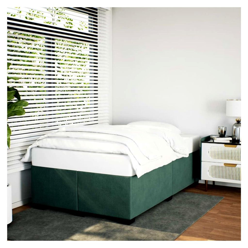 Bettgestell Dunkelgrün 120x190 cm Samt