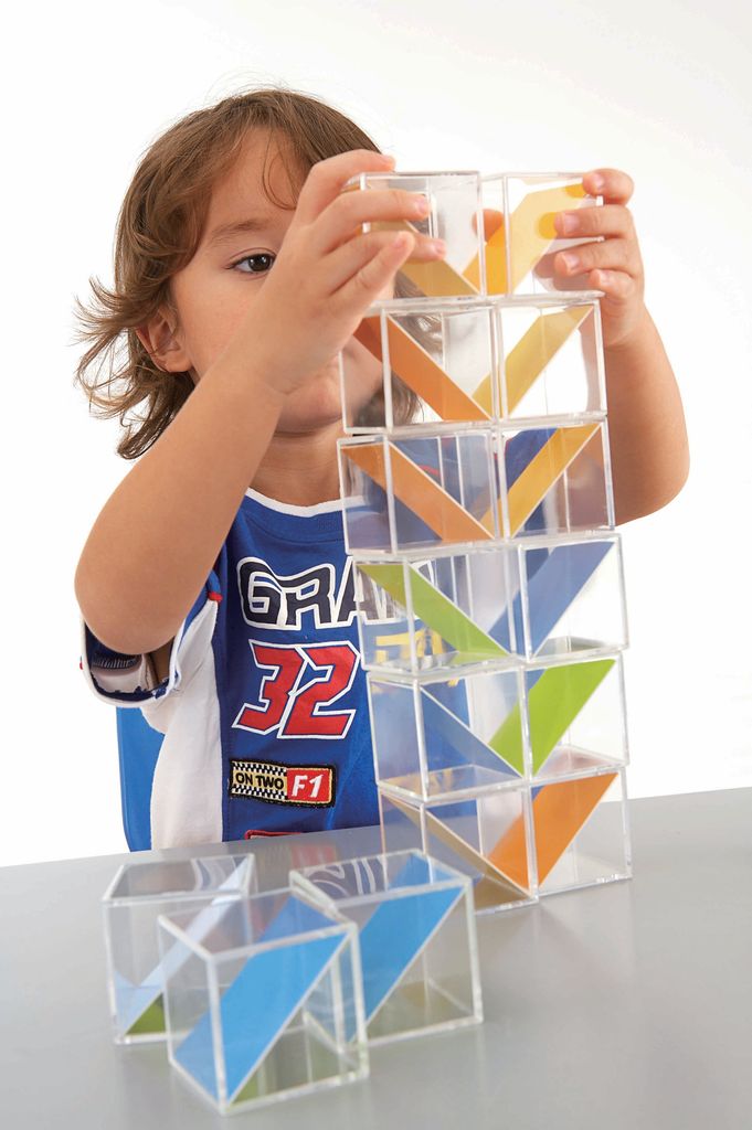 Weplay KC2001 Kreativ Crystal Blocks Bausteine, mehrfarbig, 16-teilig (1 Set)
