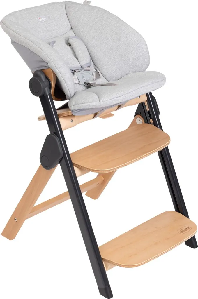 Chaise Haute Bébé Chicco Meraviglia Ebony pour des Repas Confortables