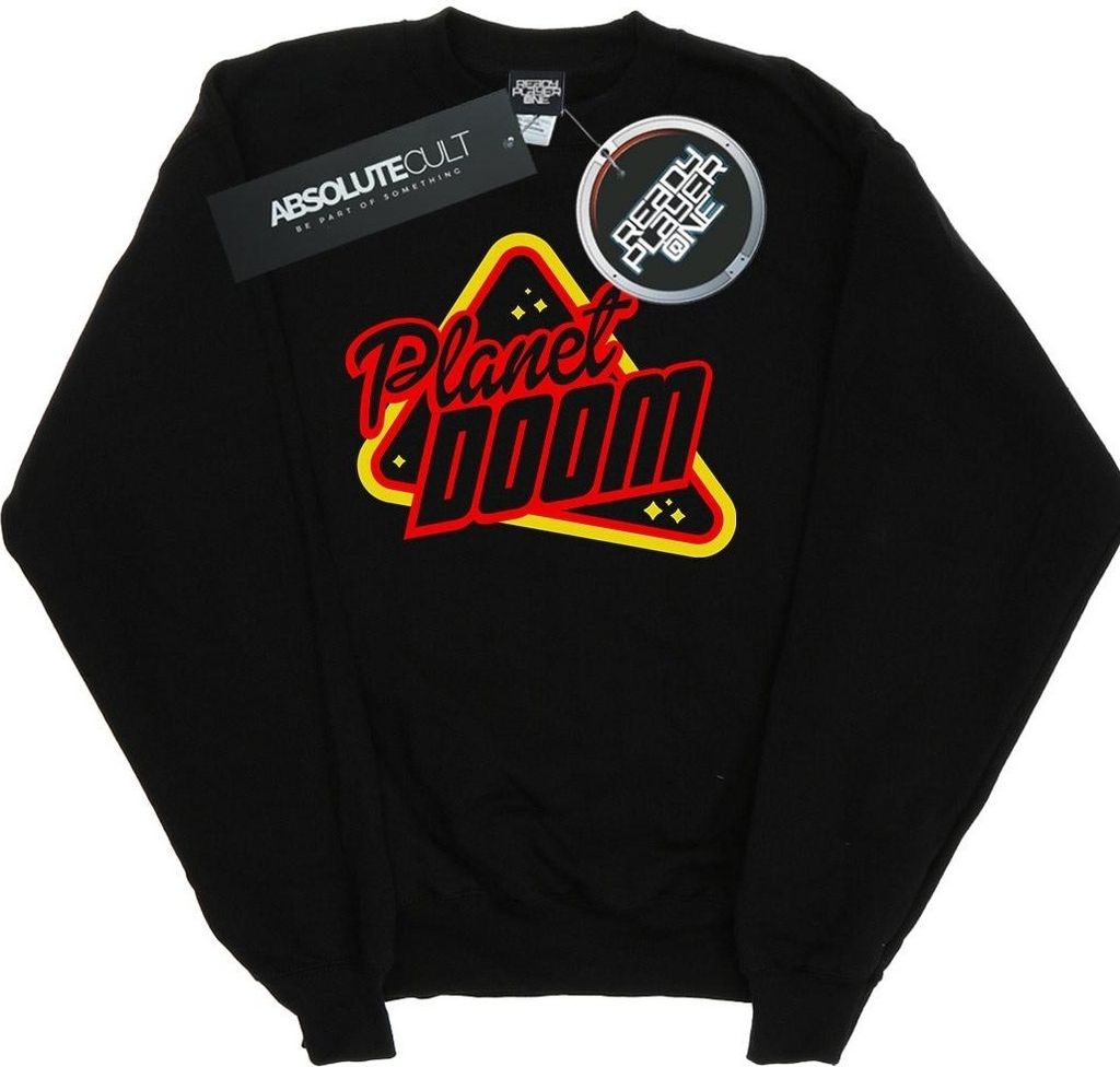 Ready Player One - "Planet Doom" Sweatshirt für Jungen BI32022 (116) (Schwarz)