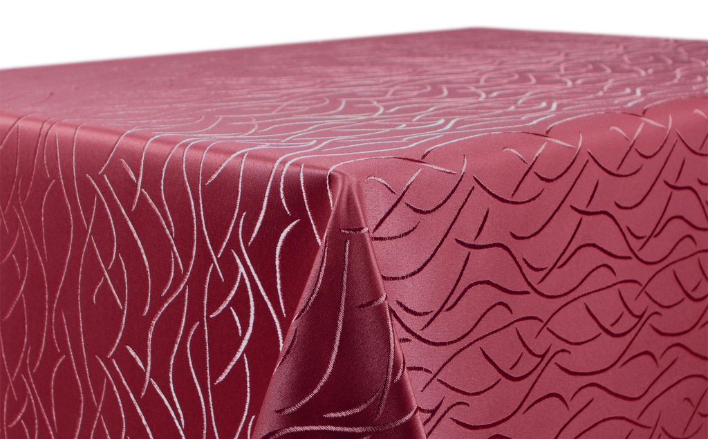 Beautex Damast Tischdecke Jacquard oval bügelfrei Streifen Produktbild 
