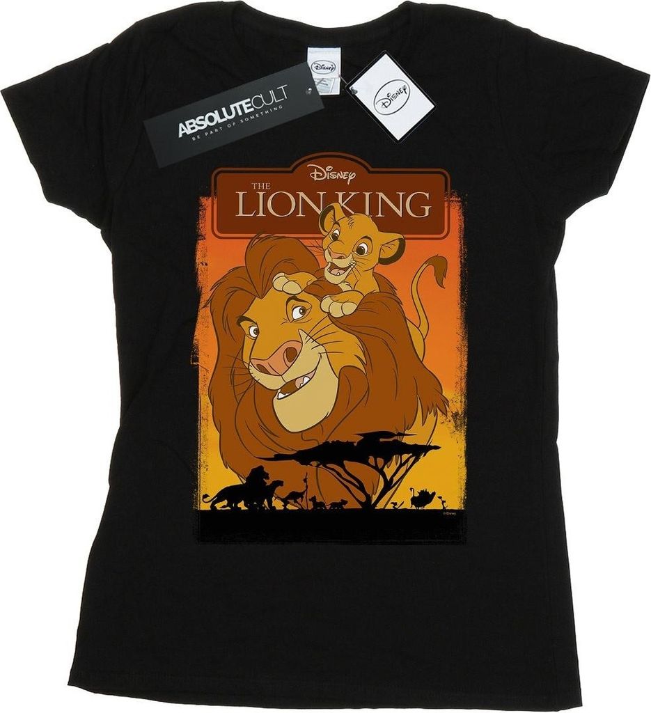 Disney - "The Lion King" T-Shirt für Damen BI25006 (M) (Schwarz)