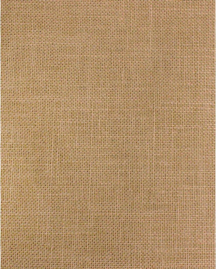 Zählstoff Permin Leinen Precut 32 ct. 065 Farbe 15 Bernstein, Handarbeitsstoff aus 100% Leinen für Stickerei 46x46 cm