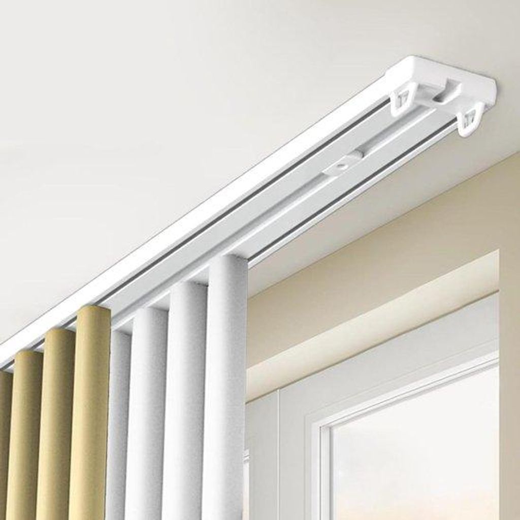 Doppelgitterrost - Aluminium-Railset - Stille Fensterbespannung - Breite Doppelrost - 3,4 Meter - Weiß