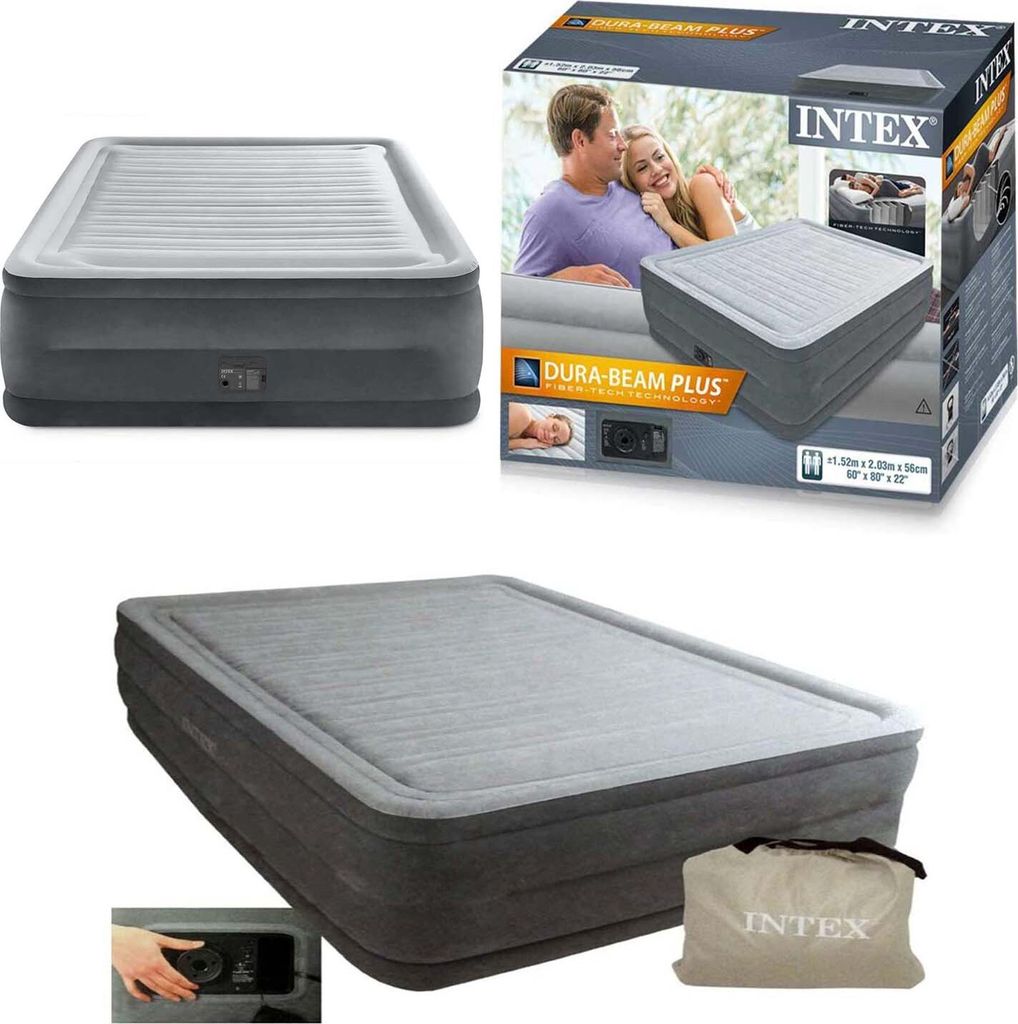 Intex 64418NP - Luftbett Queen Comfort Plush mit Pumpe 203 Produktbild 