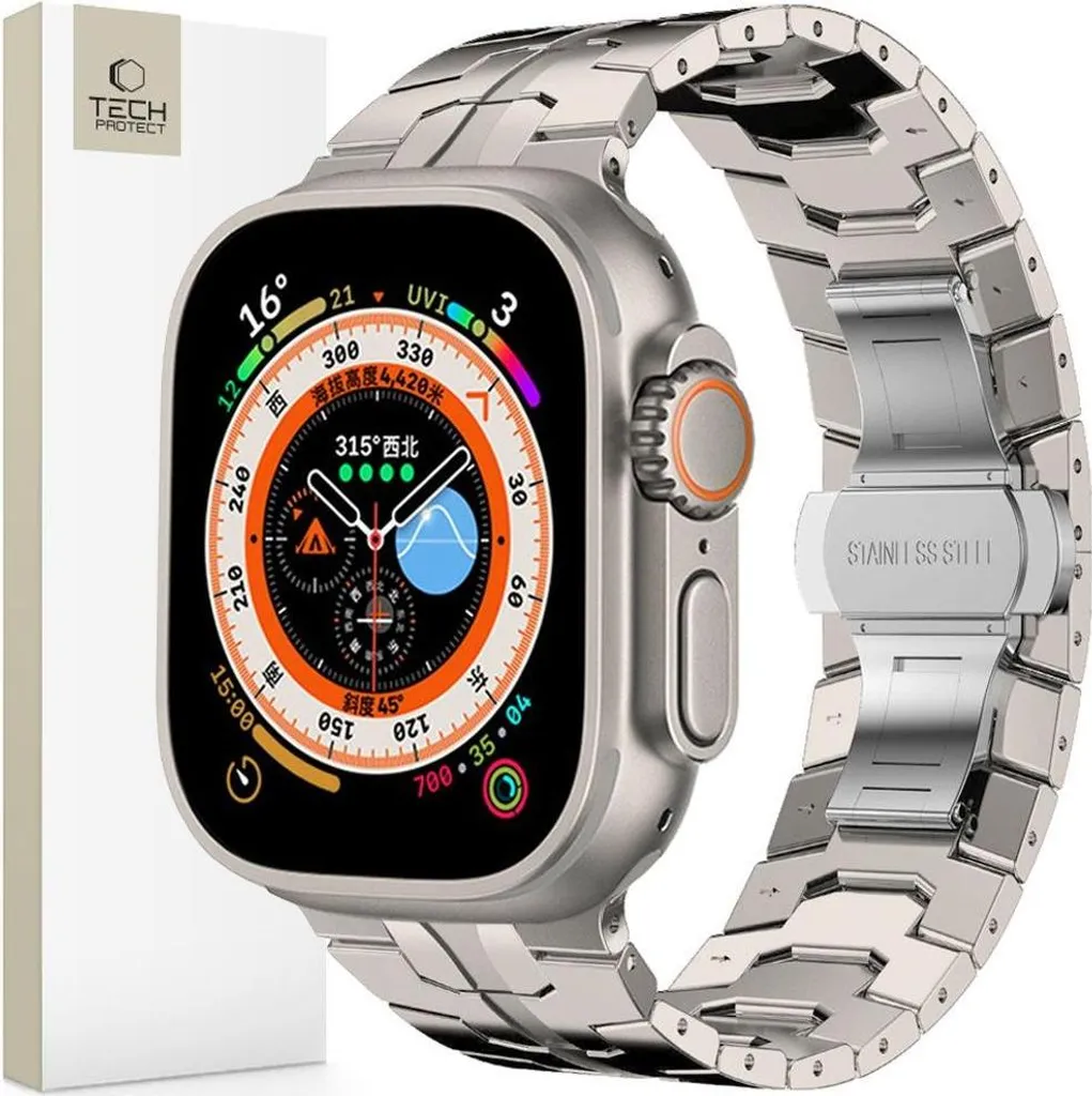 Cinturino Tech-Protect Titanio Apple Watch Series 10/Ultra 1/2 49mm