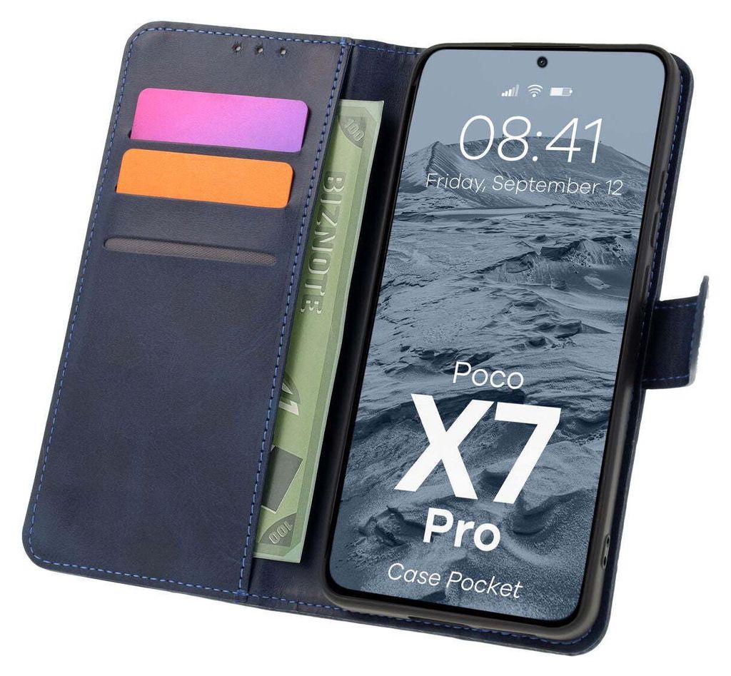 Bizon Case Pocket Xiaomi Poco X7 Pro marineblau Produktbild 