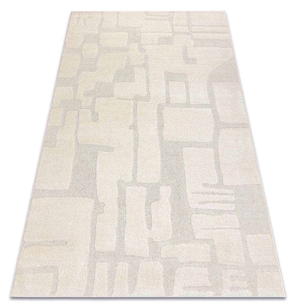 DUNE 2527 Teppich creme – Steine, Struktur beige 80x150 cm