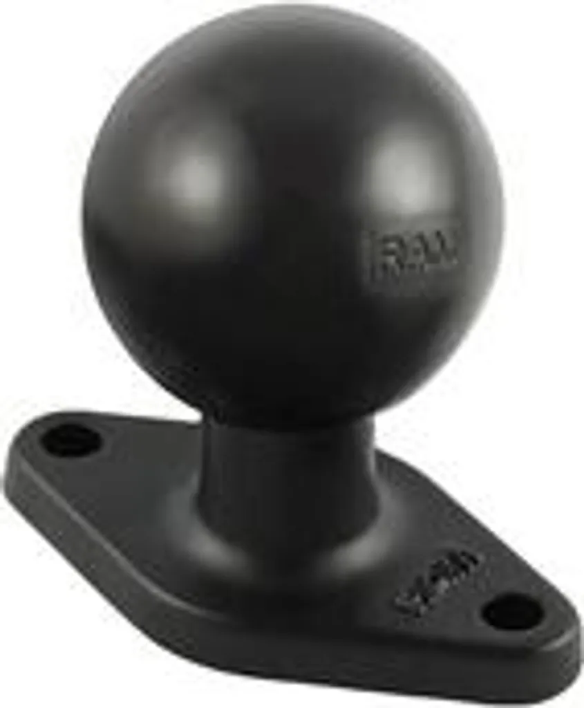 Base RAM-238U en Aluminium Marine avec Boule Caoutchoutée Anti-Vibration