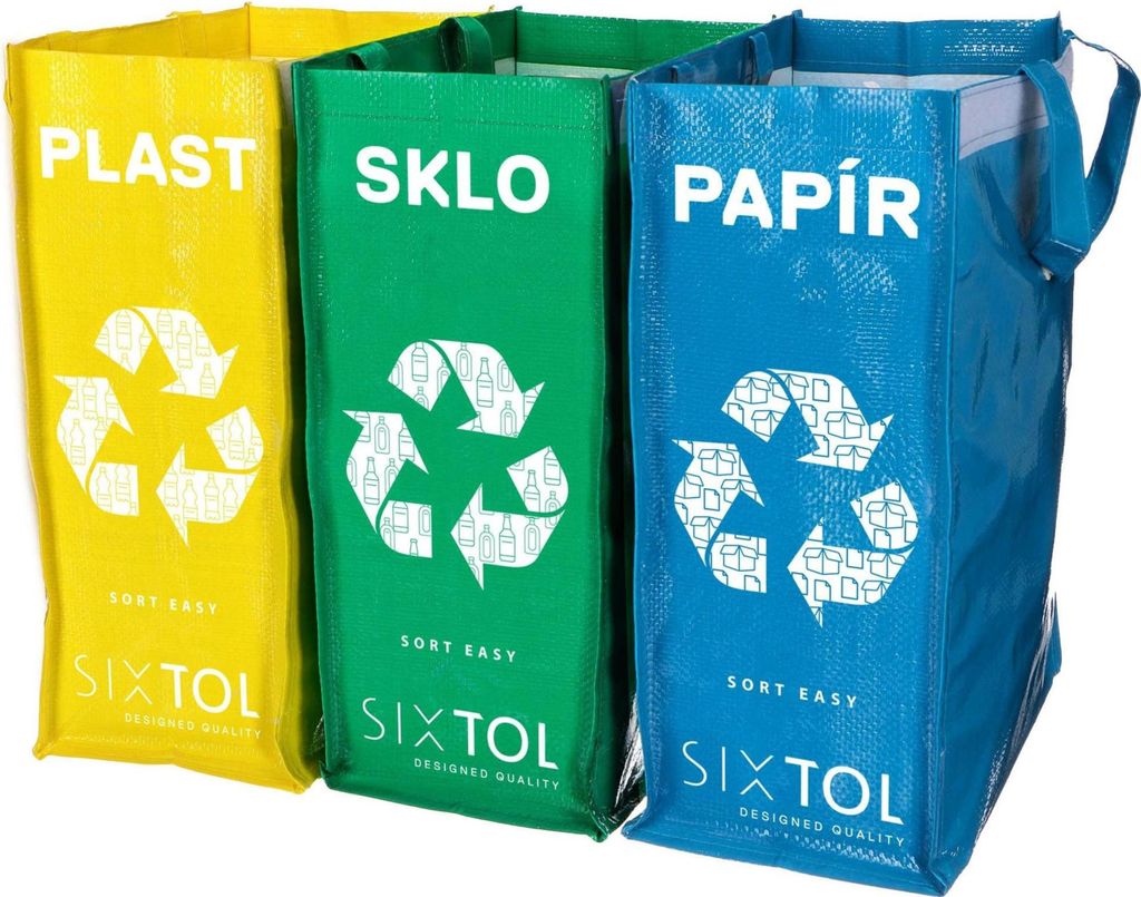 Sixtol Sort Easy 3 Set de sacs à déchets triés Slim, 18 x Image du produit 