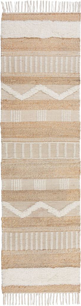 KADIMA DESIGN JOSEPHINE 60 cm x 230 cm Beige, Taupe, milchig Läufer Indoor Teppich