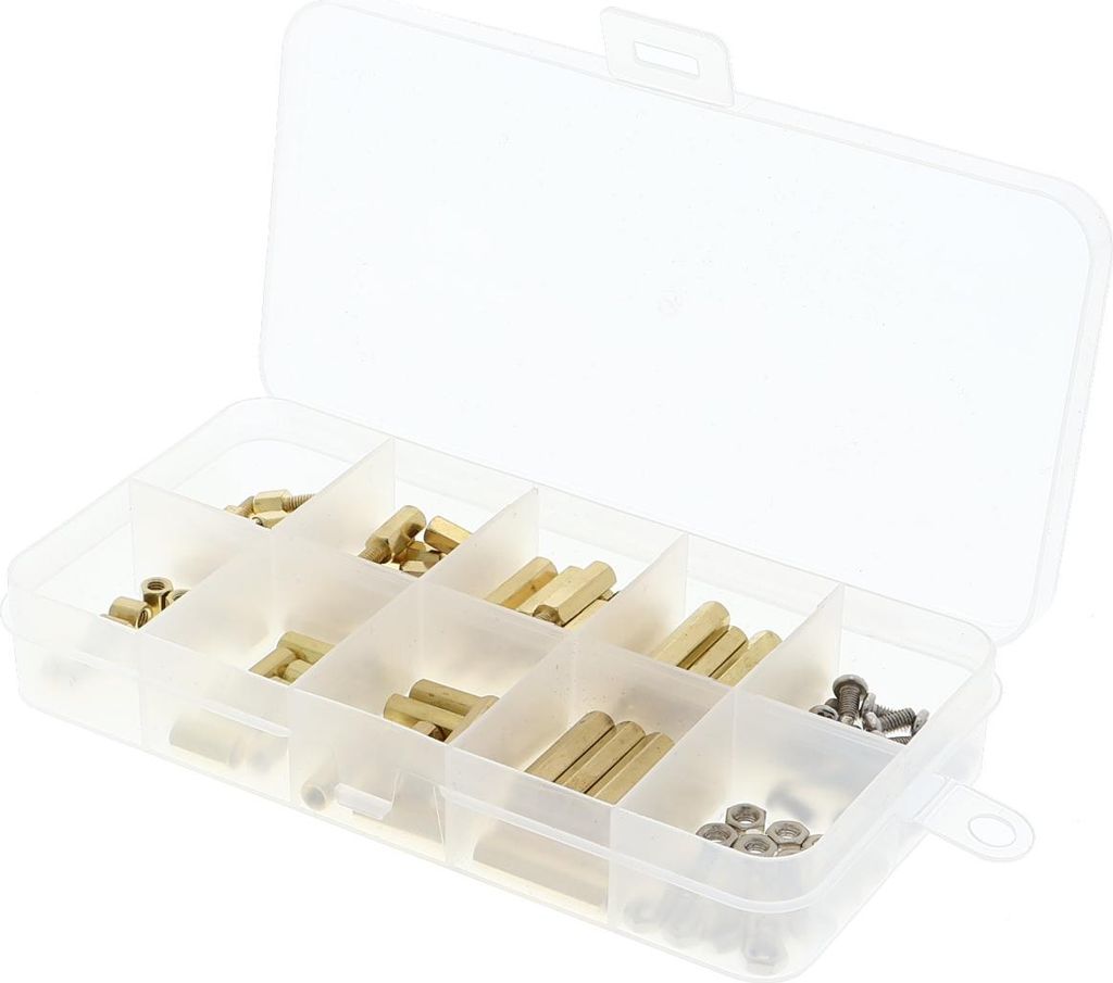 Abstandshalter M3 Messing Hexagon Hex Spacer 10 Arten, 120 Stück