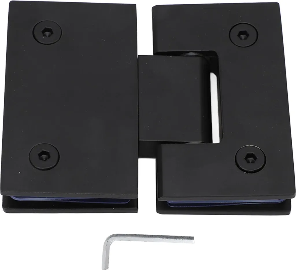 Charnière 180 degrés en acier inox pour porte de douche verre 8-12mm