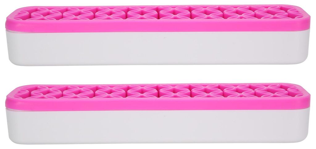 2er-Pack tragbare Aufbewahrungsboxen für Make-up-Pinsel, abnehmbare Kosmetikpinselhalter
