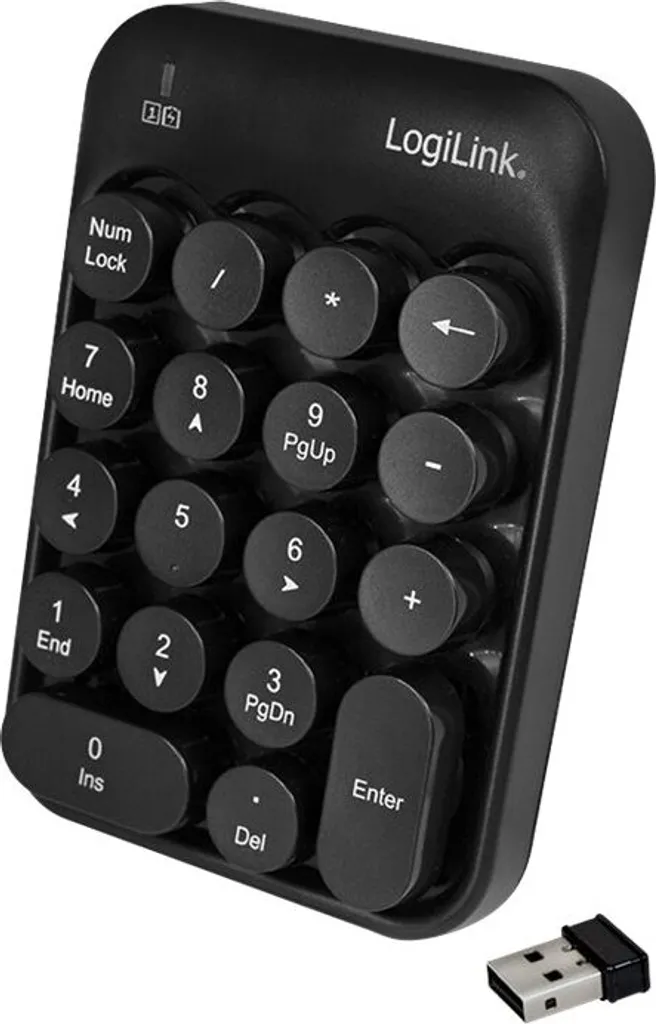 Clavier sans fil pour Smart TV et PC LogiLink ID0188 avec pavé tactile