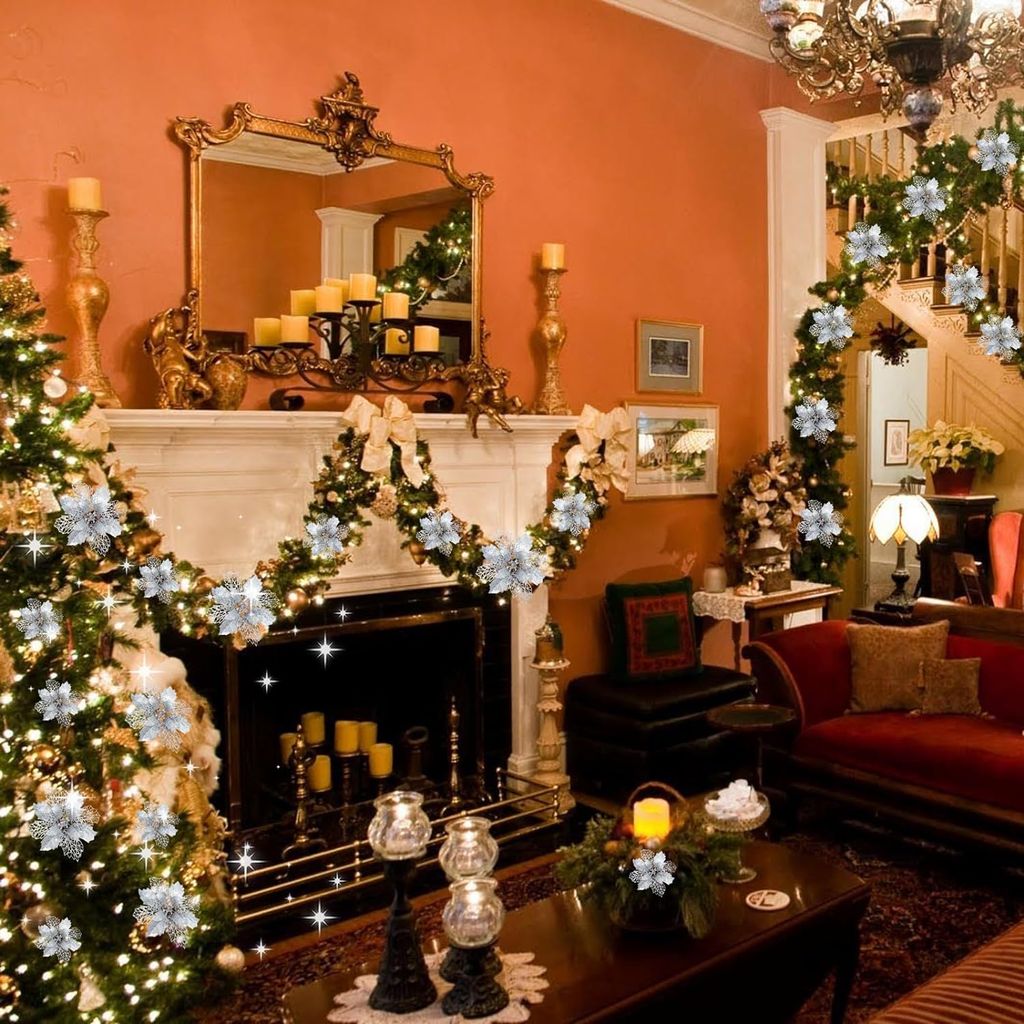 Acquista Nuova decorazione per l'albero di Natale Ciondolo trasparente con fiocco di neve natalizio Creativo nuovo cervo appeso ornamento per l'albero di Natale in Italia a partire da 12