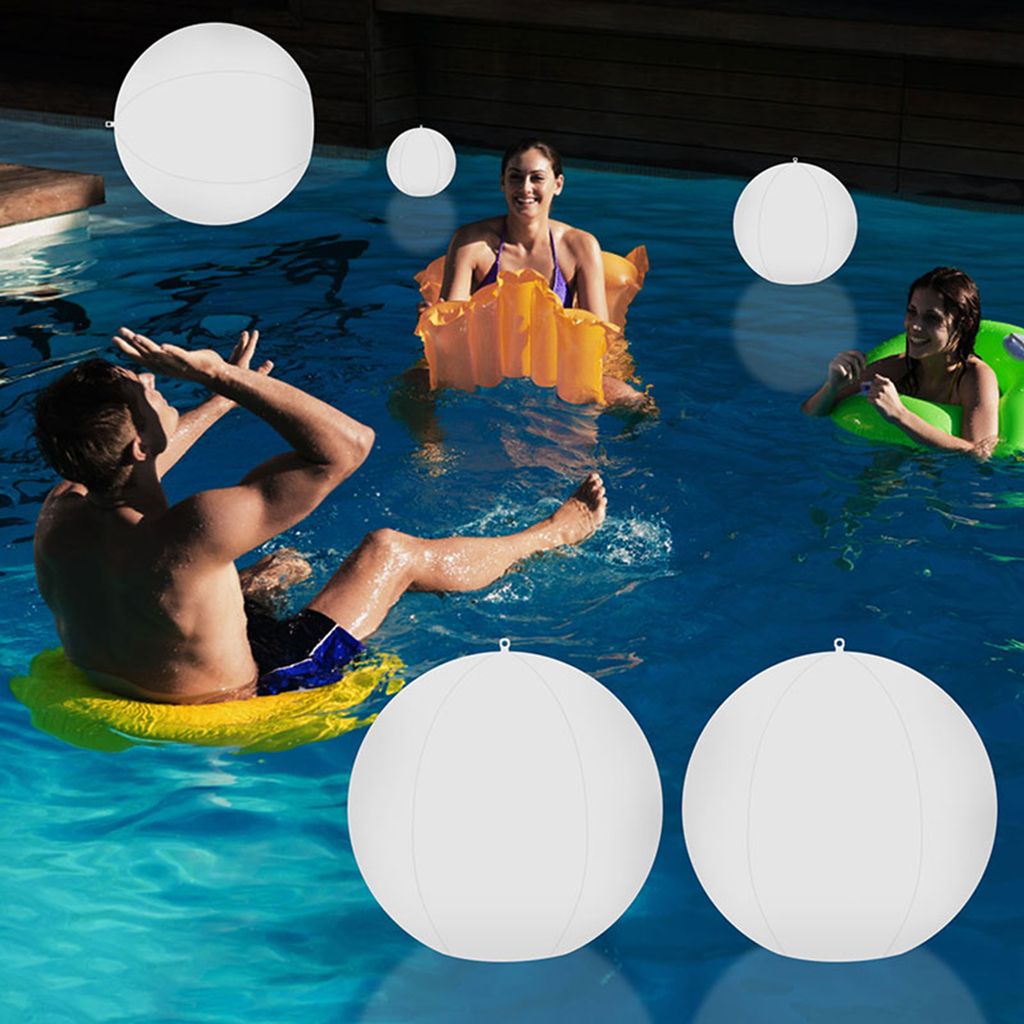 2Stück RGBW Solar Schwimmende Pool Beleuchtung, Ø34cm Produktbild 11