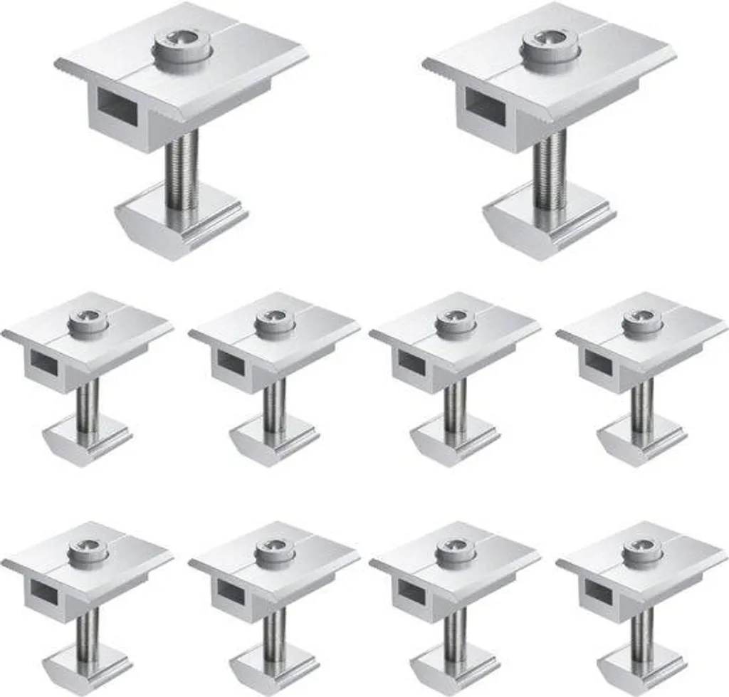 Lot de 10 brides de montage pour panneau solaire 30mm fixation toit