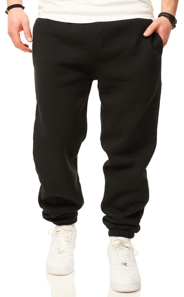 DAILY Baumwolle Herren Jogginghose im Straight-Fit als Lange Trainingshose Sweatpants Herren Freizeithose mit Bündchen aus Baumwolle