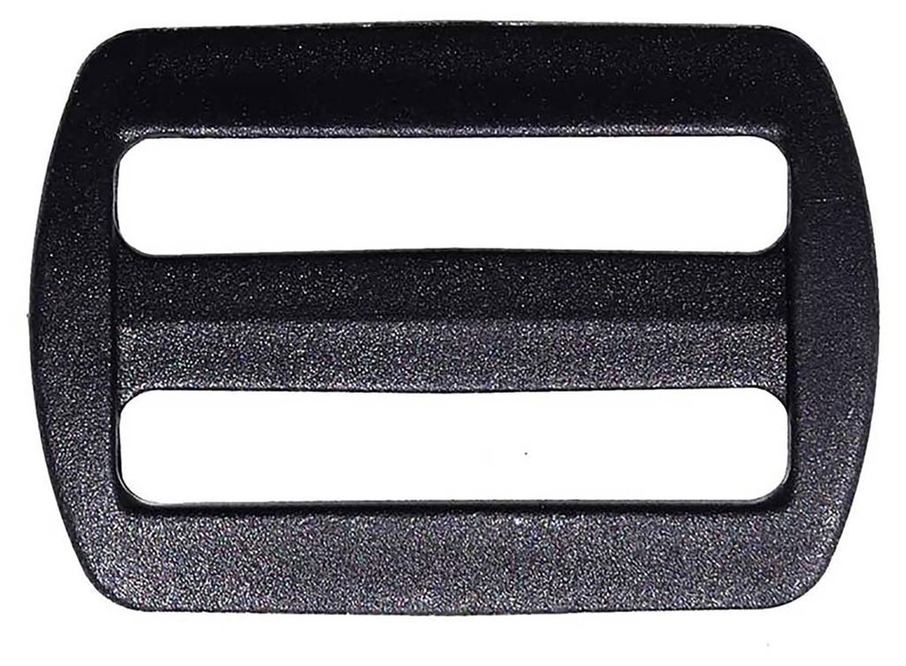 10er Set Kunststoffversteller 38x27 mm in Schwarz – Gurtversteller für Taschen und Rucksäcke.