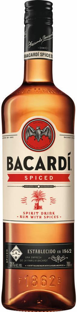 Bacardi Spiced, Rum & Spices, Spirituose, Alkohol, 35%, 1 L Produktbild 