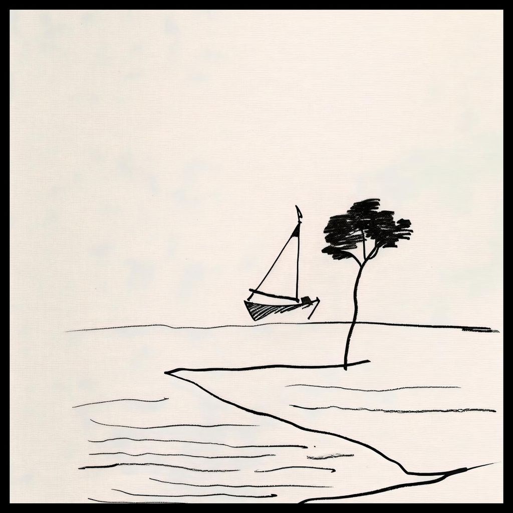 Plakat 50x50cm Küstliche Ruhe