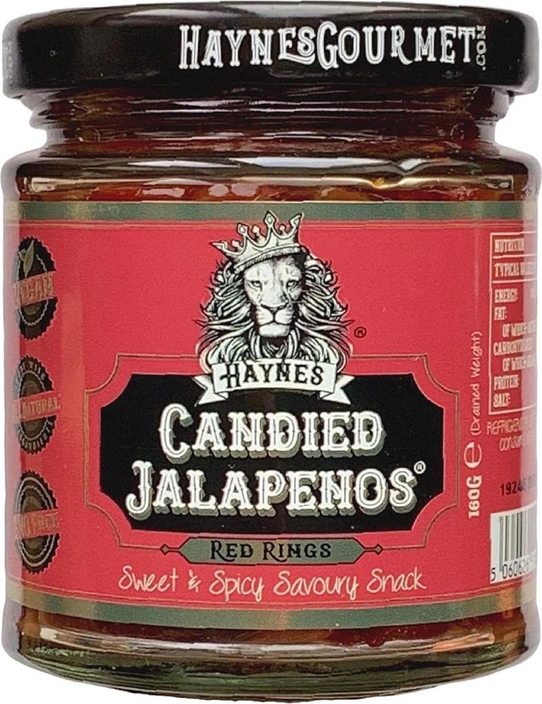 Haynes Gourmet Candied Jalapenos Red Rings - Süß-würzige Produktbild 