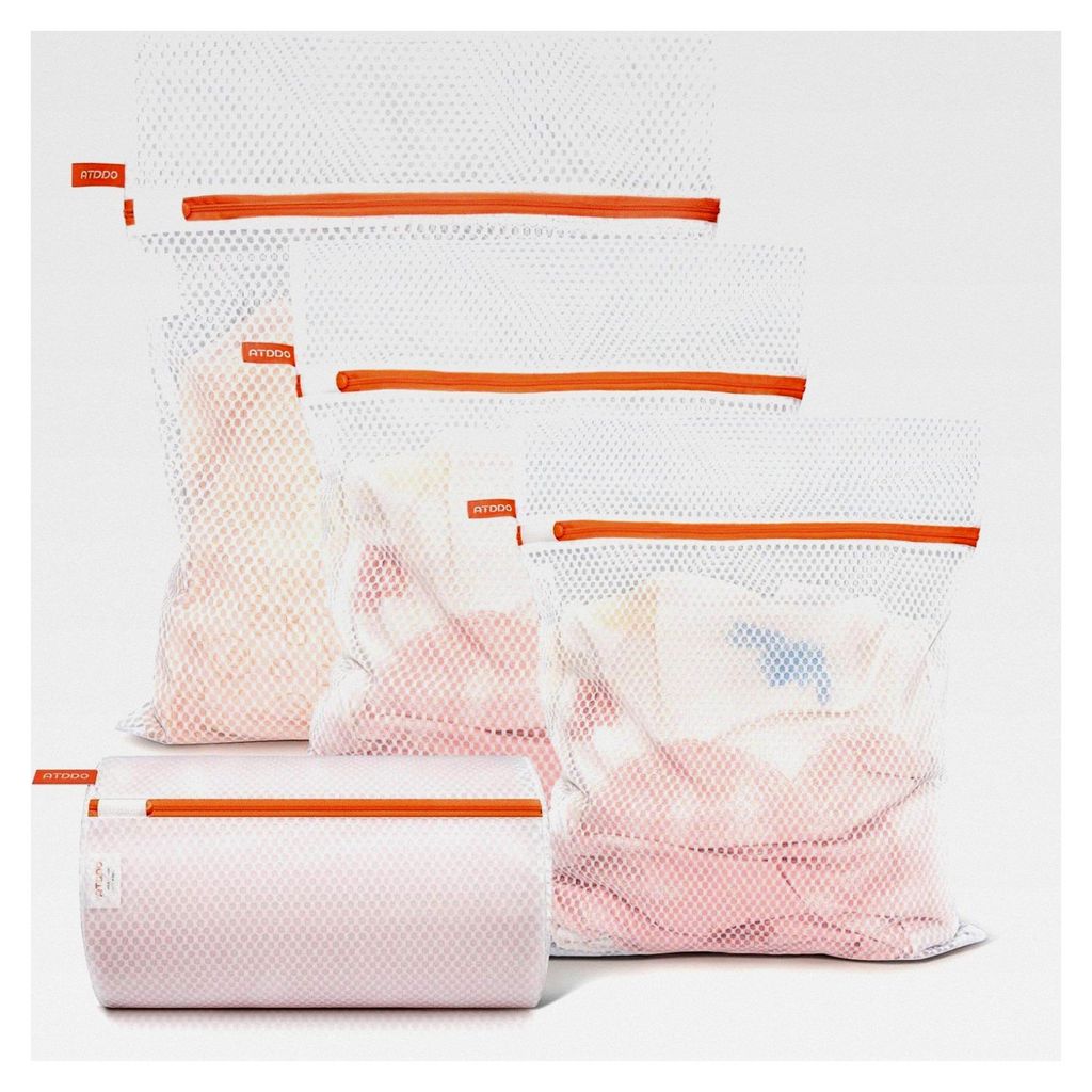 4er Set Wäschenetze für die Waschmaschine, Wäschesäcke für Unterwäsche, BHs, Socken, Schuhe und Reisen, Wäschebeutel mit Reißverschluss