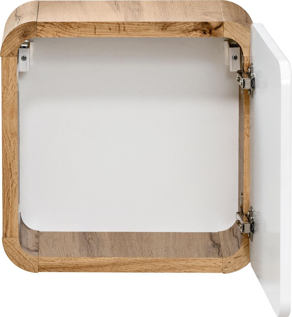 Mobile Bagno Pensile 35X35 Cm Rovere Craft Bianco Lucido 1 Immagine del prodotto 