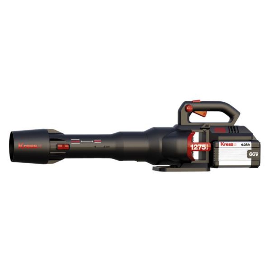 Kress KG560E.9, Handgehaltenes Gebläse, 215 km/h, 1275 m³/h, 18 N, Schwarz, Rot, Akku