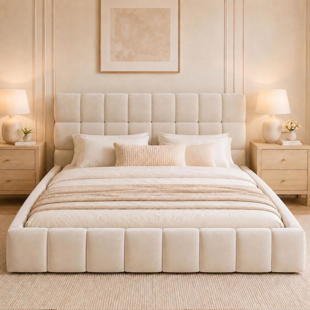Flieks Polsterbett 140x200cm mit Lattenrost, Jugendbett Produktbild 