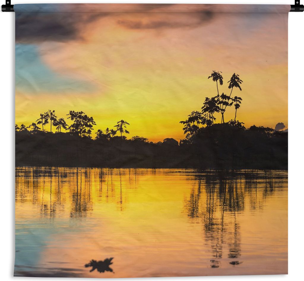 MuchoWow Wandteppich Wandbehang Wasser - Natur - Sommer - Himmel 150x150 cm Tapisserie Dekoration Wandtuch - Wohnaccessoires - Modernes