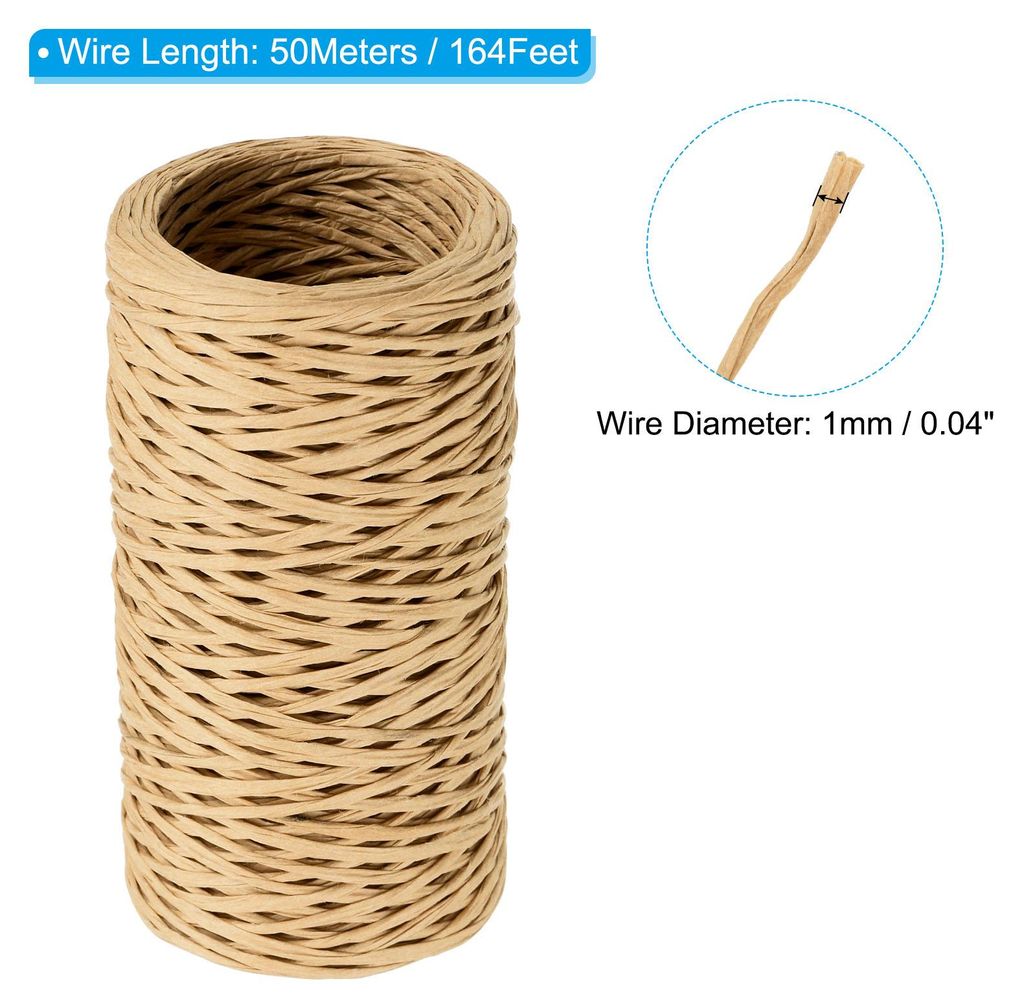 164 Fš¹?e Blumig Bindedraht Wickelgarn 1mm Blumengesch?ft Draht Eisen Drahtpapier Bedeckter Weinstock Wickeldraht Bindedraht fš¹r Blumenstr?u?e...