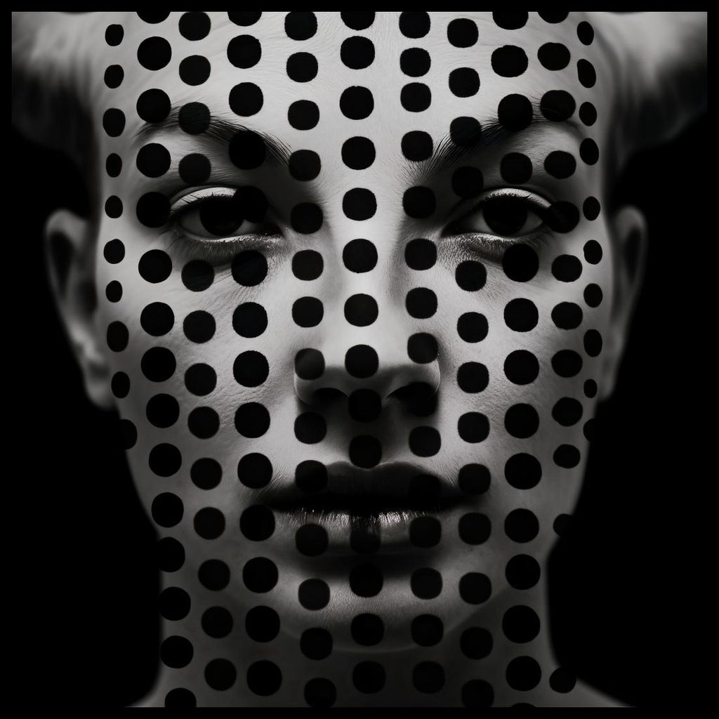 Poster 90x90cm Durchbohrender Blick