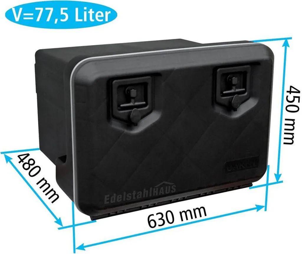 Daken Welvet 600 - 81004 Cassetta Attrezzi Camion 77,5L Professionale