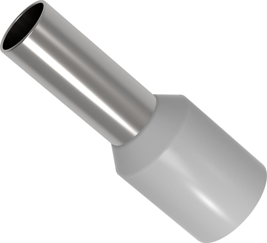 50 AUPROTEC Aderendhülsen 4,00 mm² isoliert grau Kabelendhülsen