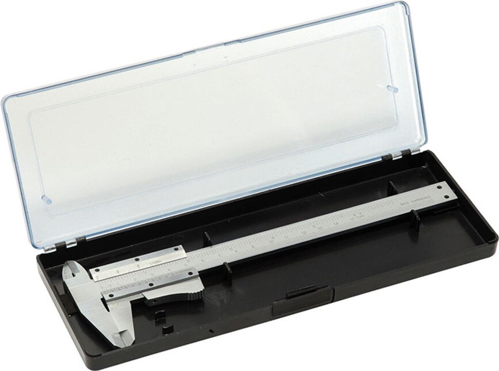 Hm Schiebelehre 155 Mm, Rostfrei Momentfeststeller, Pvc-Box
