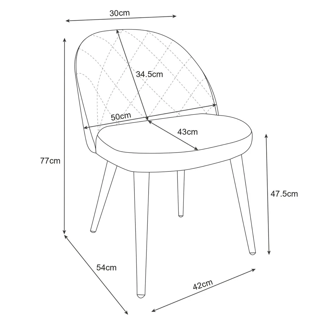 Chaises de Salle à Manger Vert Bouteille Lot de 4 Assises Modernes - 3