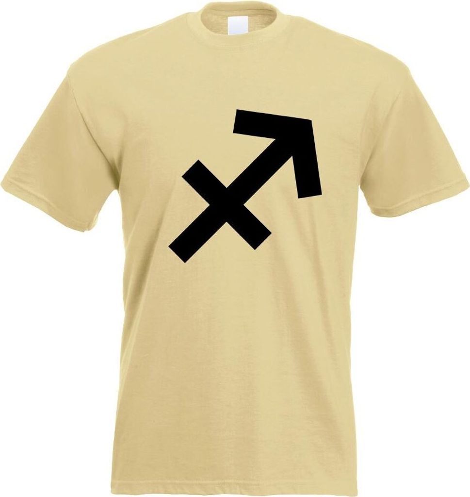 Kiwistar - T-Shirt - Khaki - Schütze Sternzeichen Motiv Bedruckt Funshirt Design Print - mit Motiv Bedruckt - Funshirt Design - Sport - Freizeit -...