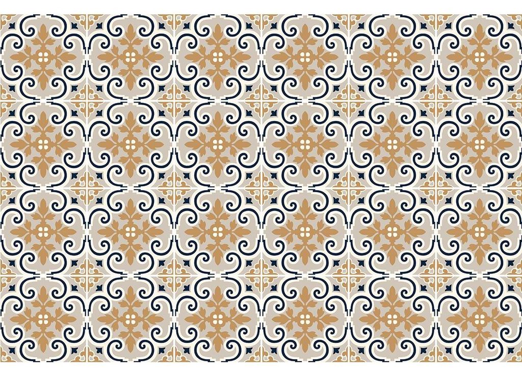 Selbstklebende Fliesenaufkleber für Küche und Bad – 24 Gustavie Azulejos Fliesenaufkleber – 24 Aufkleber 10 x 10 cm