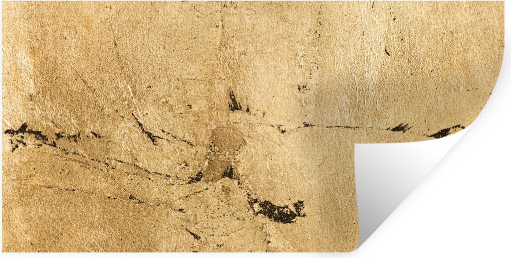 MuchoWow Wandtattoo Wandsticker Wandaufkleber Gold - Gelb - Textur 160x80 cm Selbstklebend und Repositionierbar - Sticker - Dekorfolie
