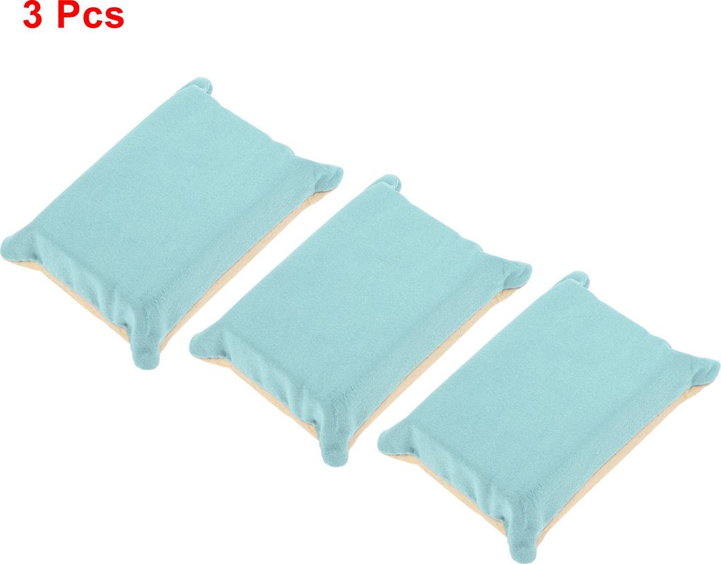 3 Stück Autowaschlappen Mikrofaser Auto Reinigung Trocknungstuch Autowaschwerkzeug 12x8x4cm Himmelblau