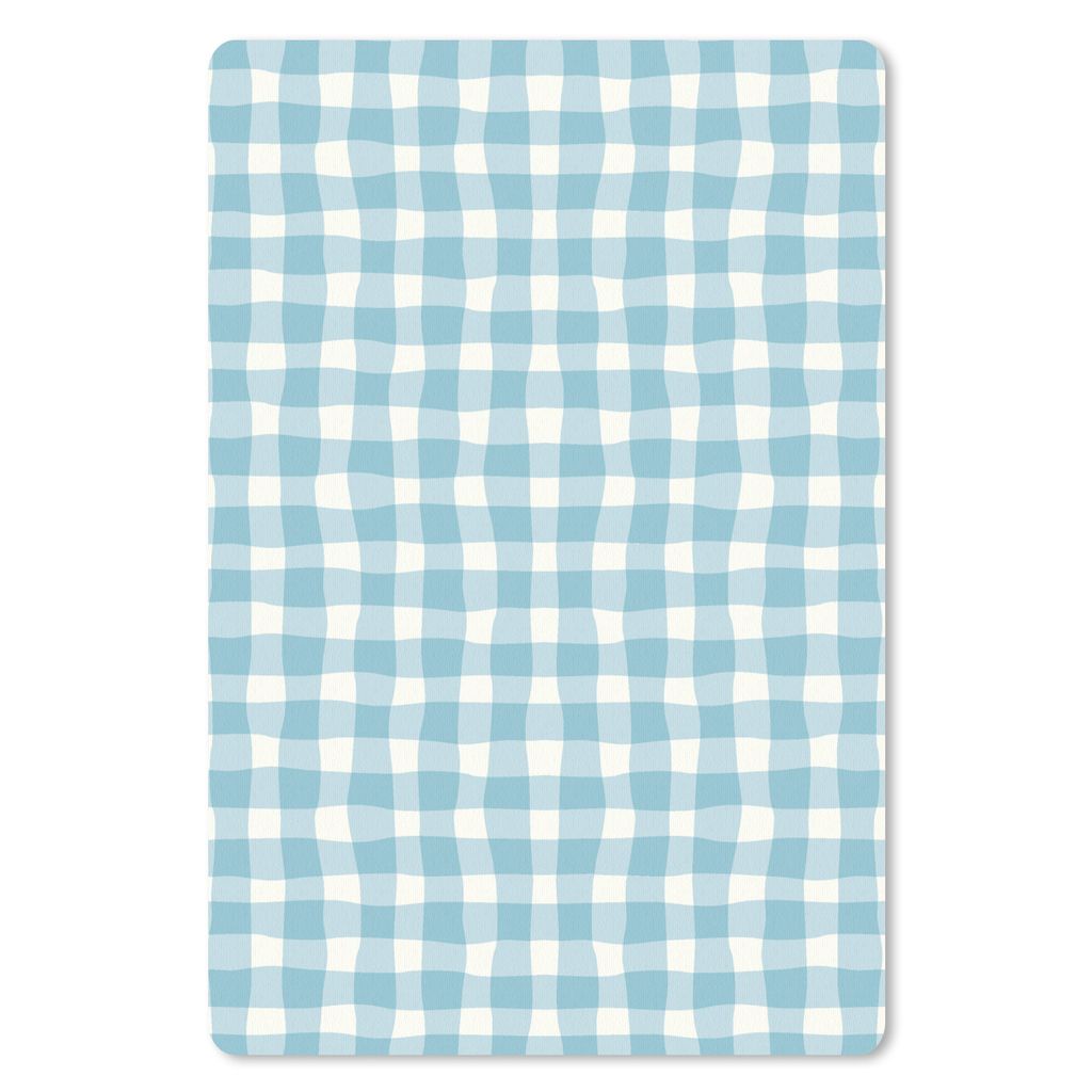 MuchoWow Mauspad Mousepad Pastell - Blau - Muster 18x27 cm - Mousepads - Maus Mat - Pad - Mausunterlage