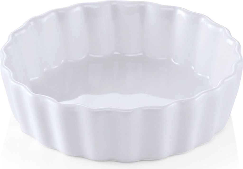 36x Tortenform Ø 10 cm weiß, Porzellan Tarteform