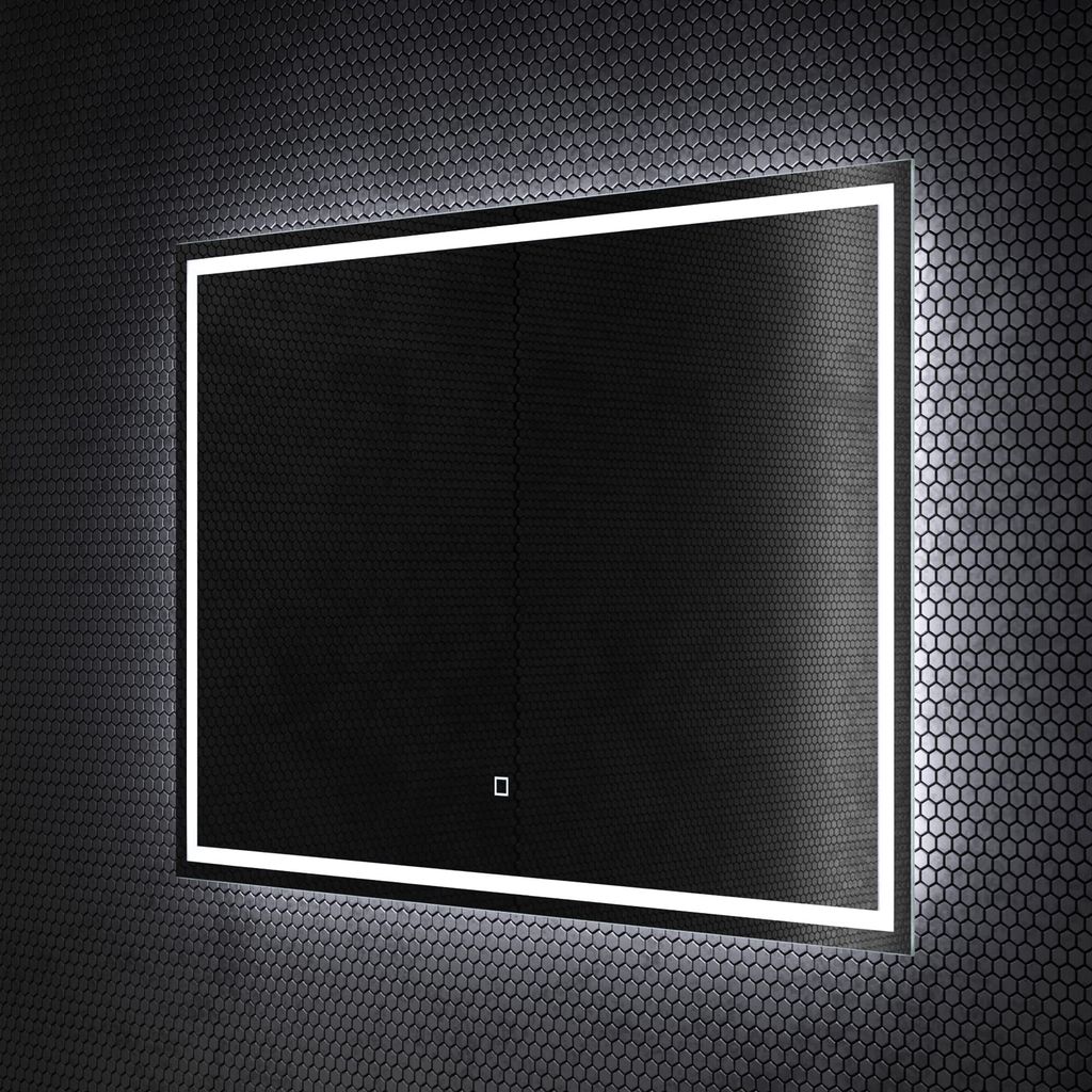 Mai & Mai Wandspiegel Badezimmer Spiegel LED 100x60cm LED Bad-Spiegel mit Touchschalter, Beschlagfrei durch Antifog-Schicht LED-Spiegel 02