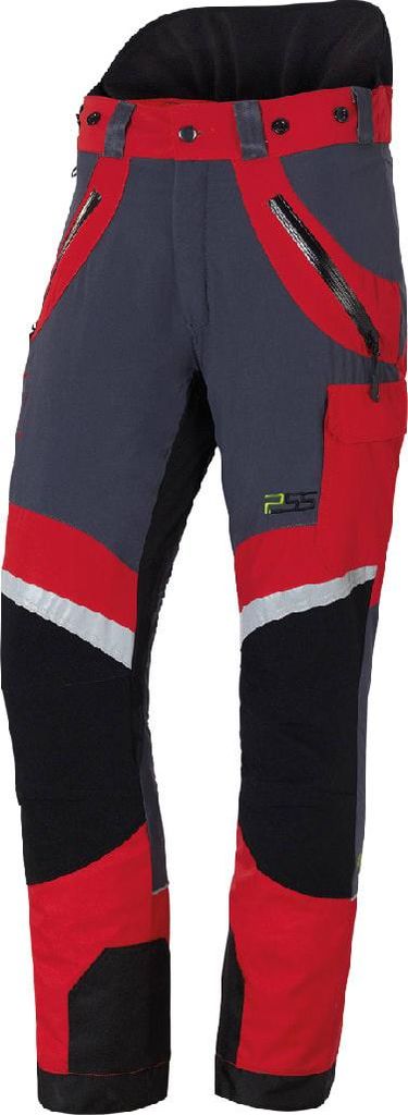 PSS Schnittschutzhose X-treme Light Rot/Schwarz Größe 58
