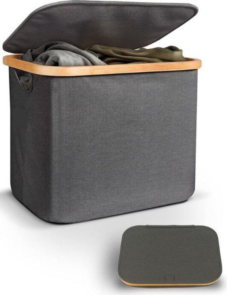Graue Kallax Box 40L mit Deckel, feuchtbeständig, für Spielzeugaufbewahrung