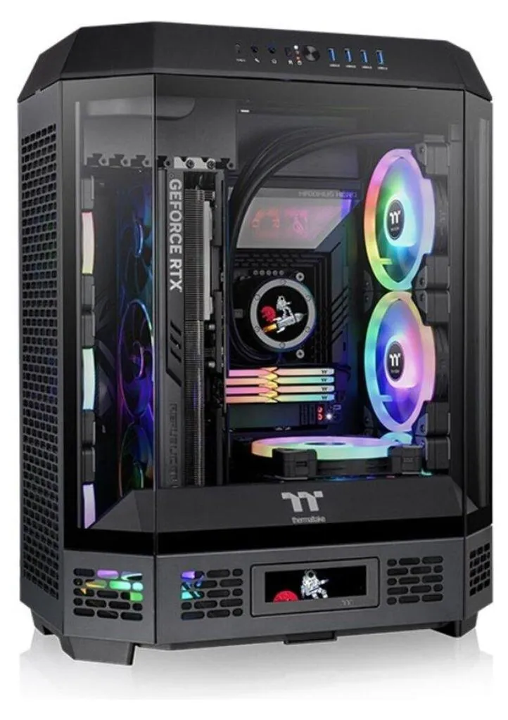 Thermaltake The Tower 600 Tour Moyenne ATX Boîtier PC Verre Trempé Noir