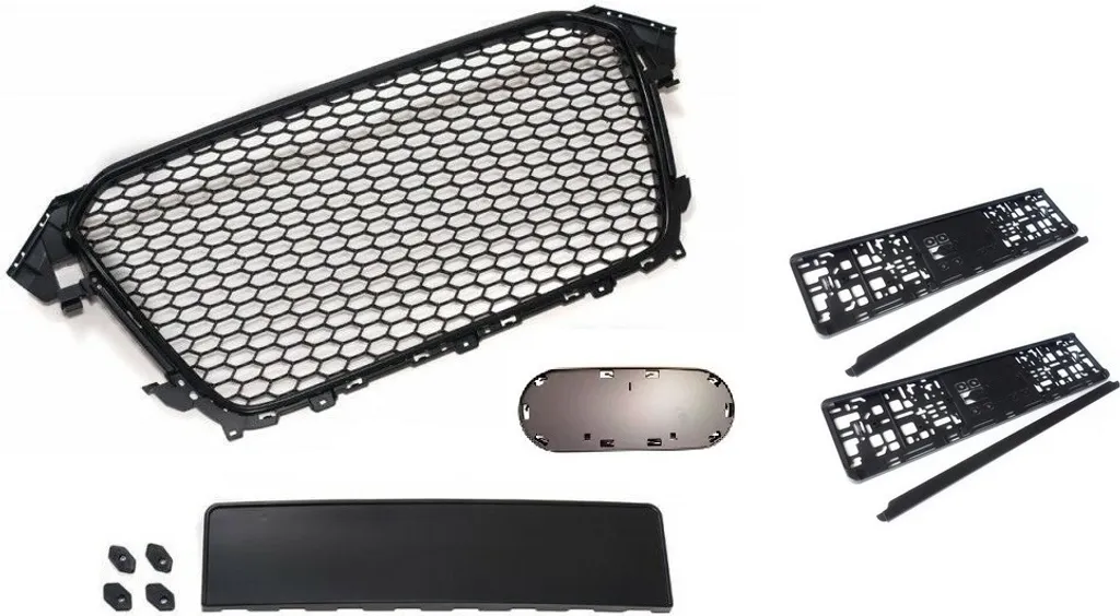 Grille de Calandre pour Audi A4 S4 RS4 B8 : Look Sportif et Montage Facile