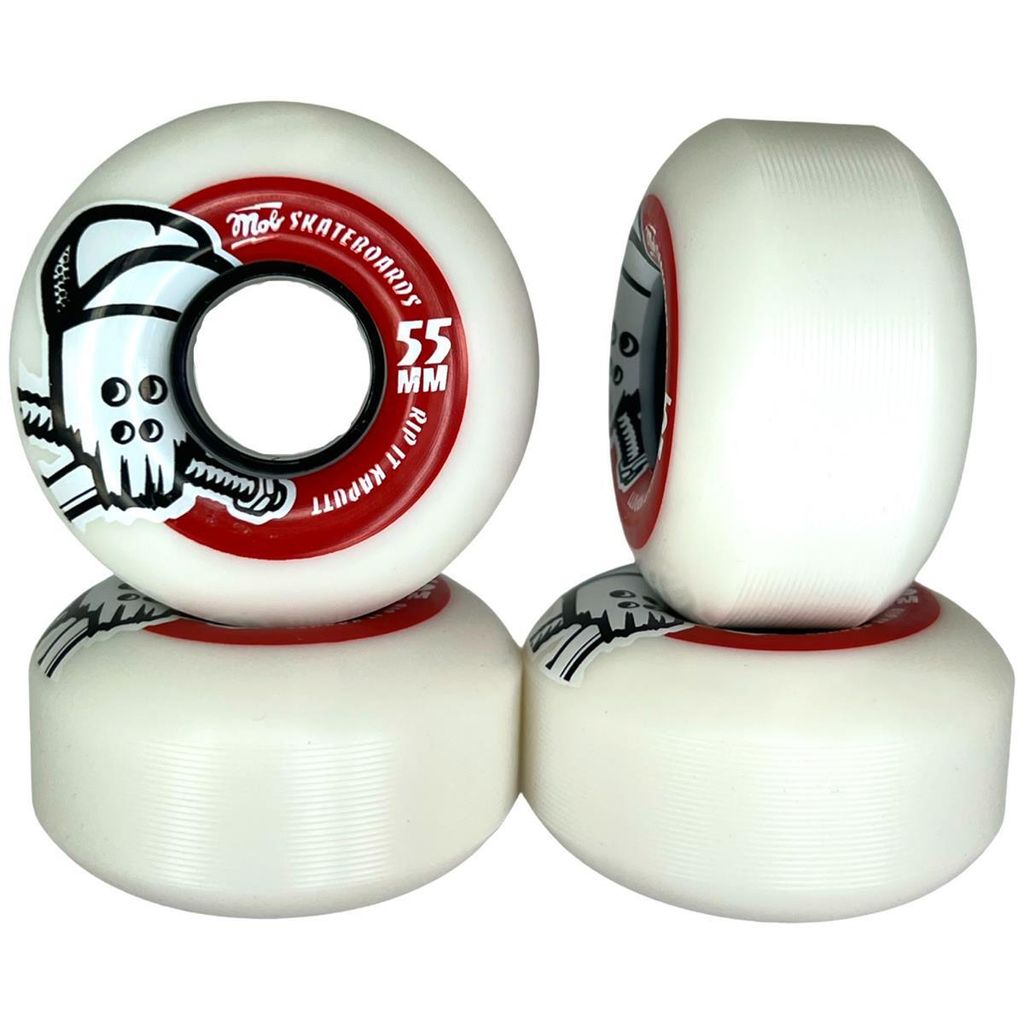 MOB Wheels Skateboard-Rollen SKULL hybrid-soft 85A 55mm (4er Set)
